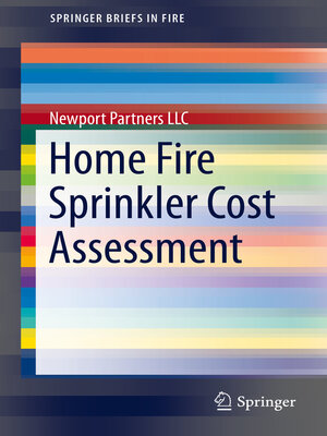 cover image of Home Fire Sprinkler Cost Assessment